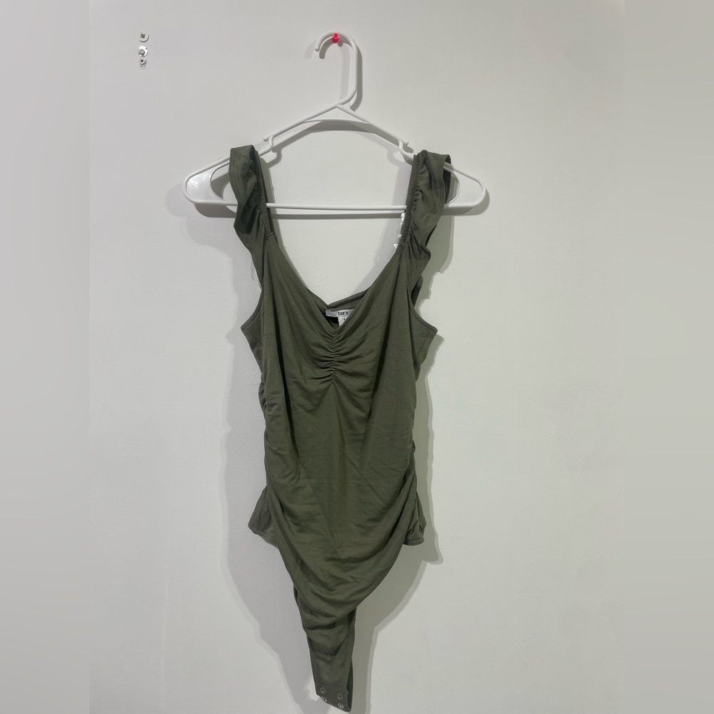 Bar III deep green bodysuit